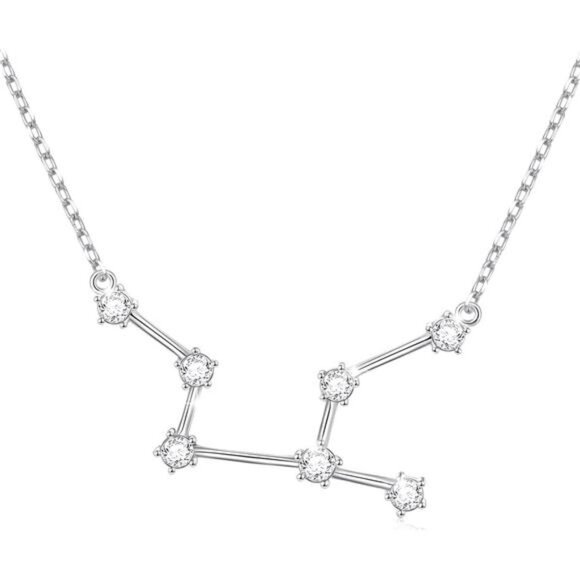 925 Sterling Silver CZ Astrology 12 Constellation Horoscope Sign Astrology - Picture 1 of 7